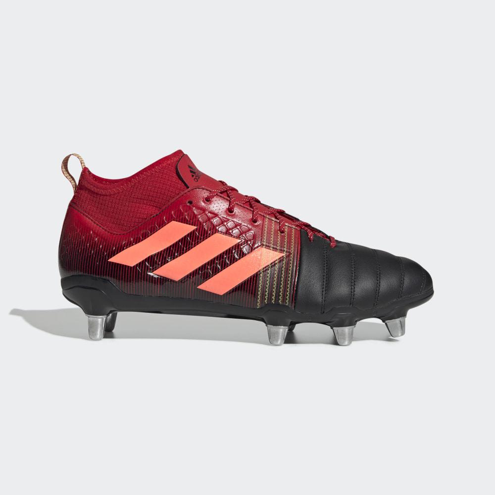 Ghete Rugby Adidas Kakari X- Kevlar 2 Soft Ground Barbati Romania - Negrii/Corai/Rosii Inchis EF3399